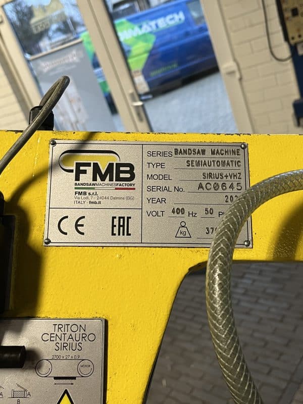 FMB bandzaagmachine AC0645 - Afbeelding 8